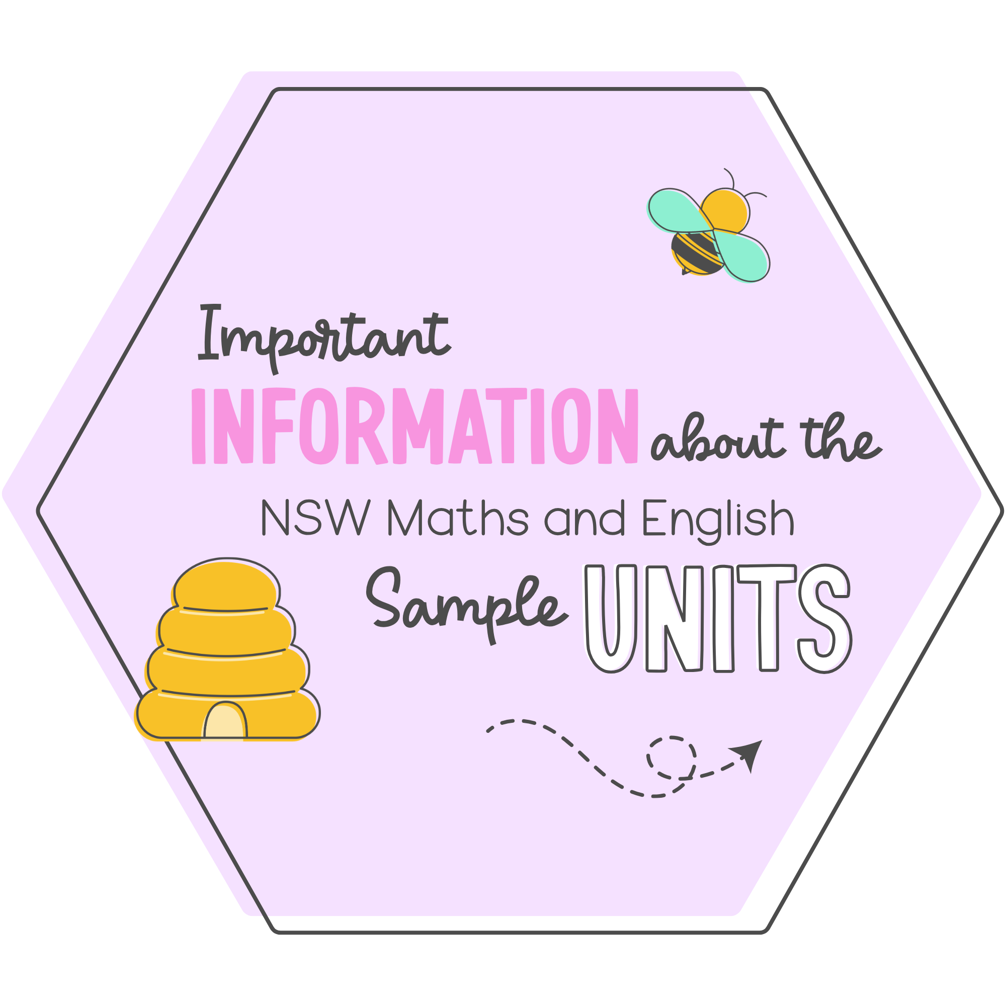 Important information about the NSW Maths and English Sample Units