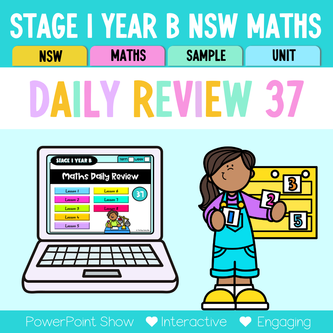 Stage 1 Year B Australian | NSW Math Daily Review | Warm-Up Unit 37