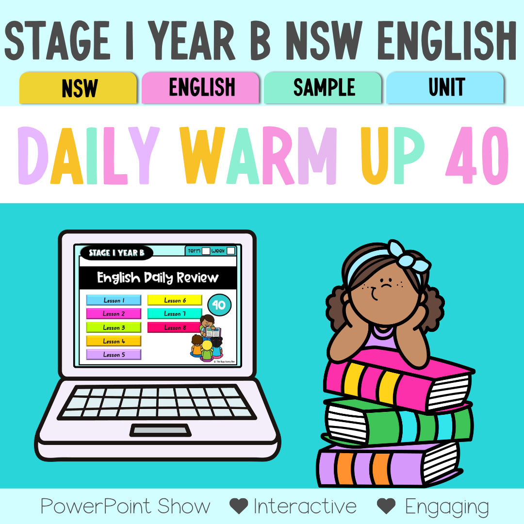 Stage 1 Year B Australian | NSW English Daily Review | Daily Warm Unit 40