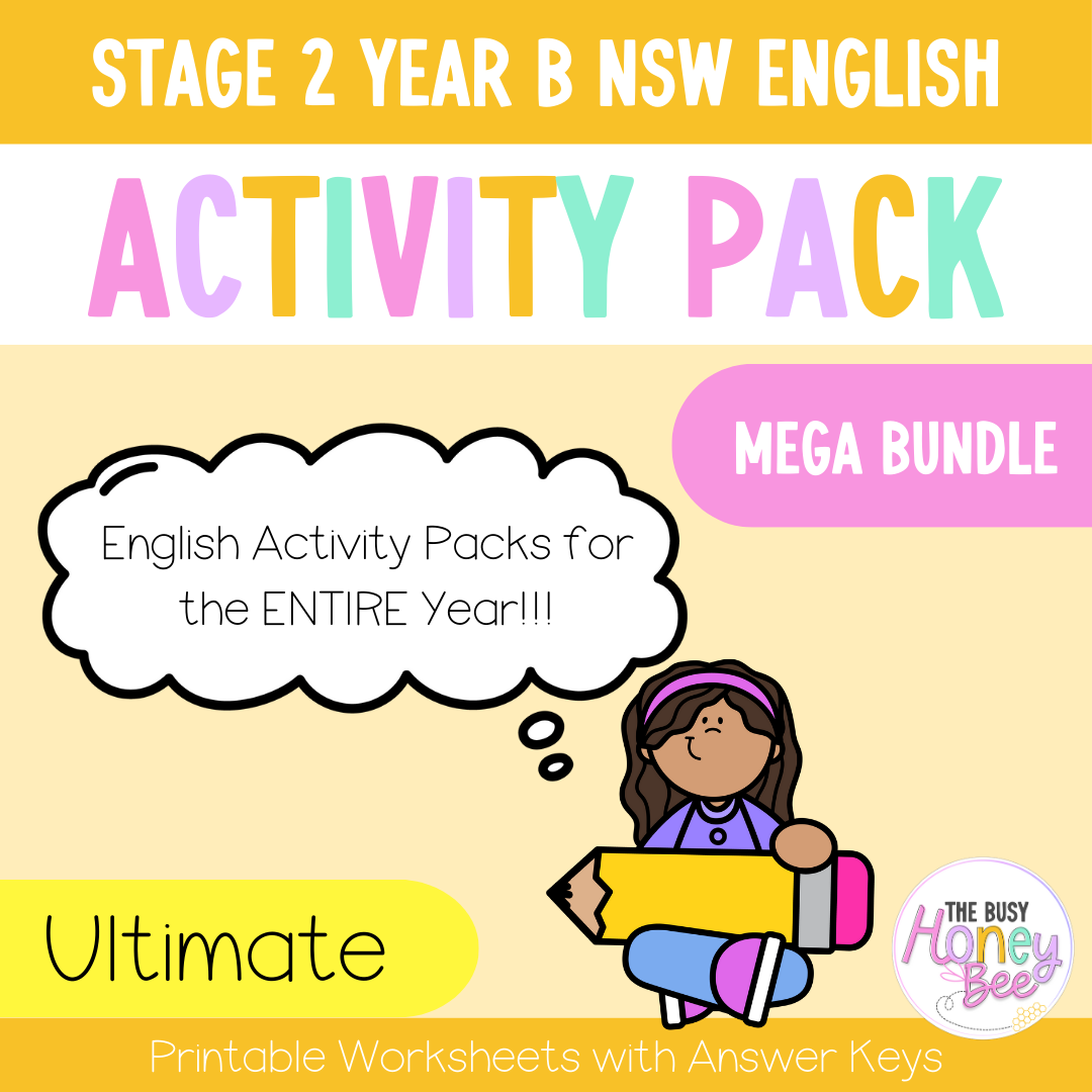 Stage 2 Year B English Activity Pack ULTIMATE Mega Bundle