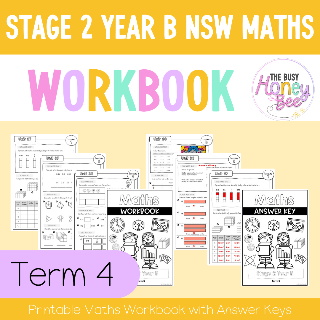Stage 2 Year B NSW Maths Workbook Term 4