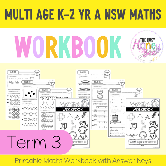 Multi Age K-2 Year A NSW Maths Workbook Term 3