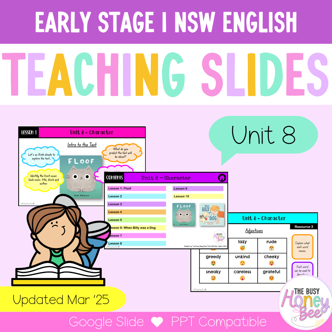 Early Stage 1 Unit 8 NSW Character English Teaching Slides