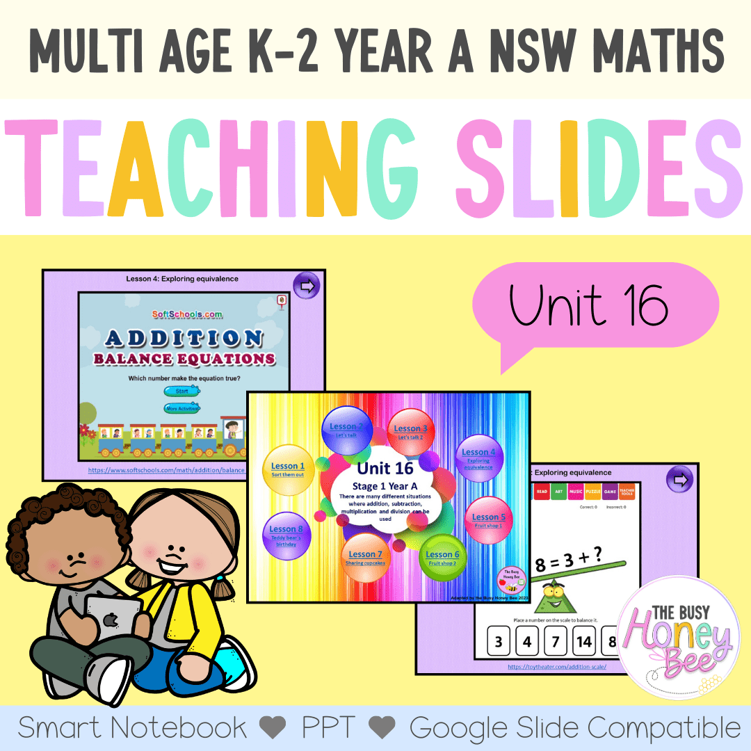 Multi Age Year A Unit 16 Maths Teaching Slides – The Busy Honey Bee
