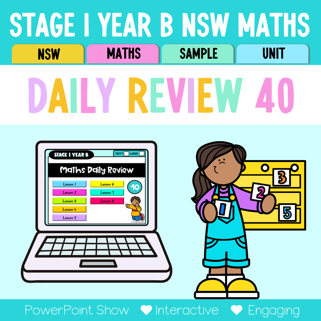 Stage 1 Year B Australian | NSW Math Daily Review | Warm-Up Unit 40