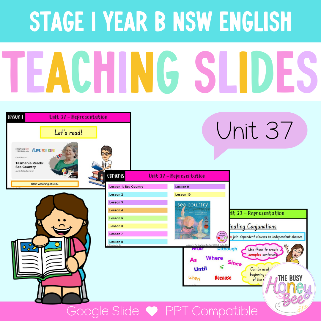 Stage 1 Year B Term 4 English Teaching Slides Mega Bundle