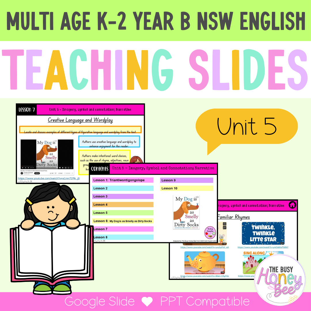 Multi Age Year B Unit 5 Imagery, symbol and connotation; English