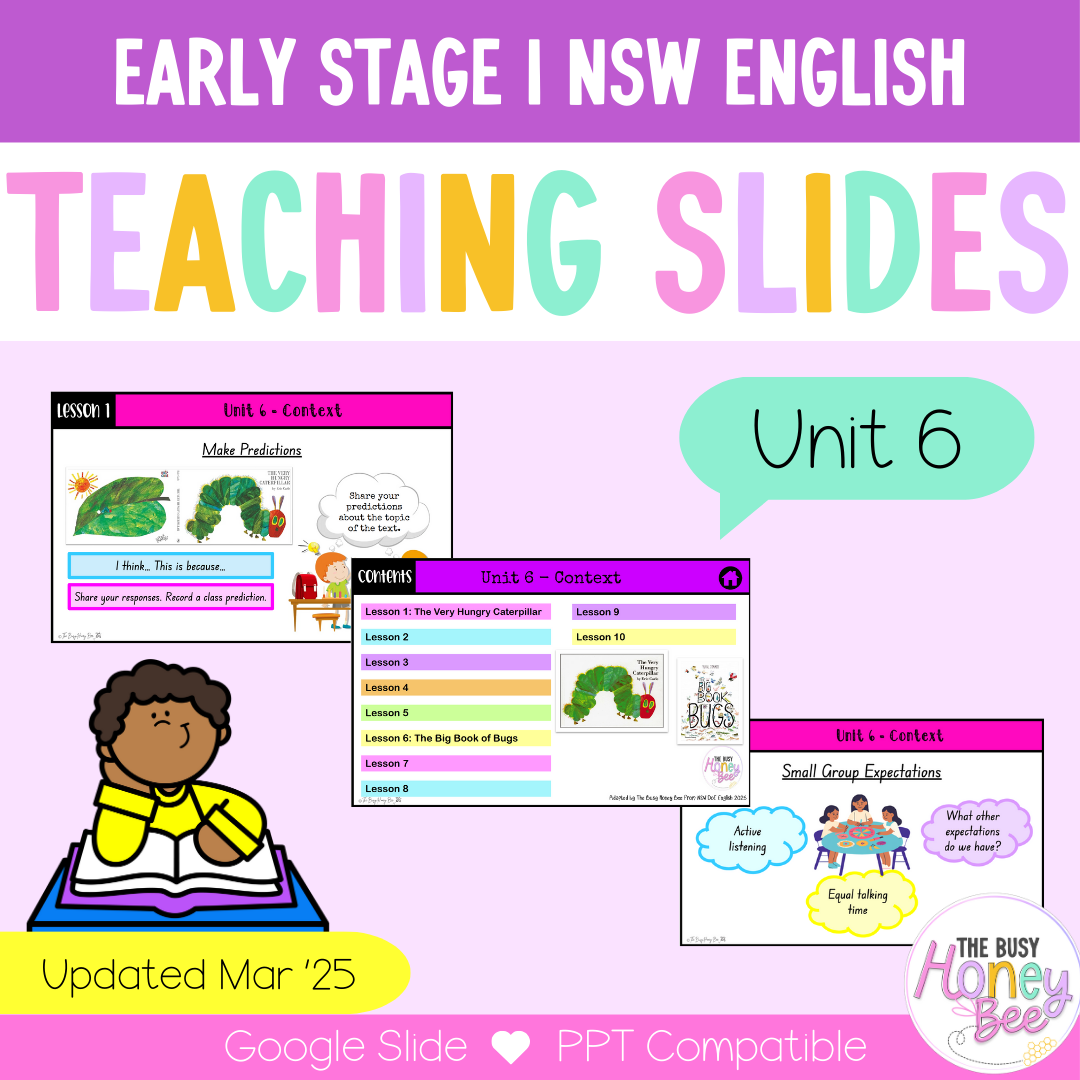 Early Stage 1 Unit 6 NSW Context English Teaching Slides