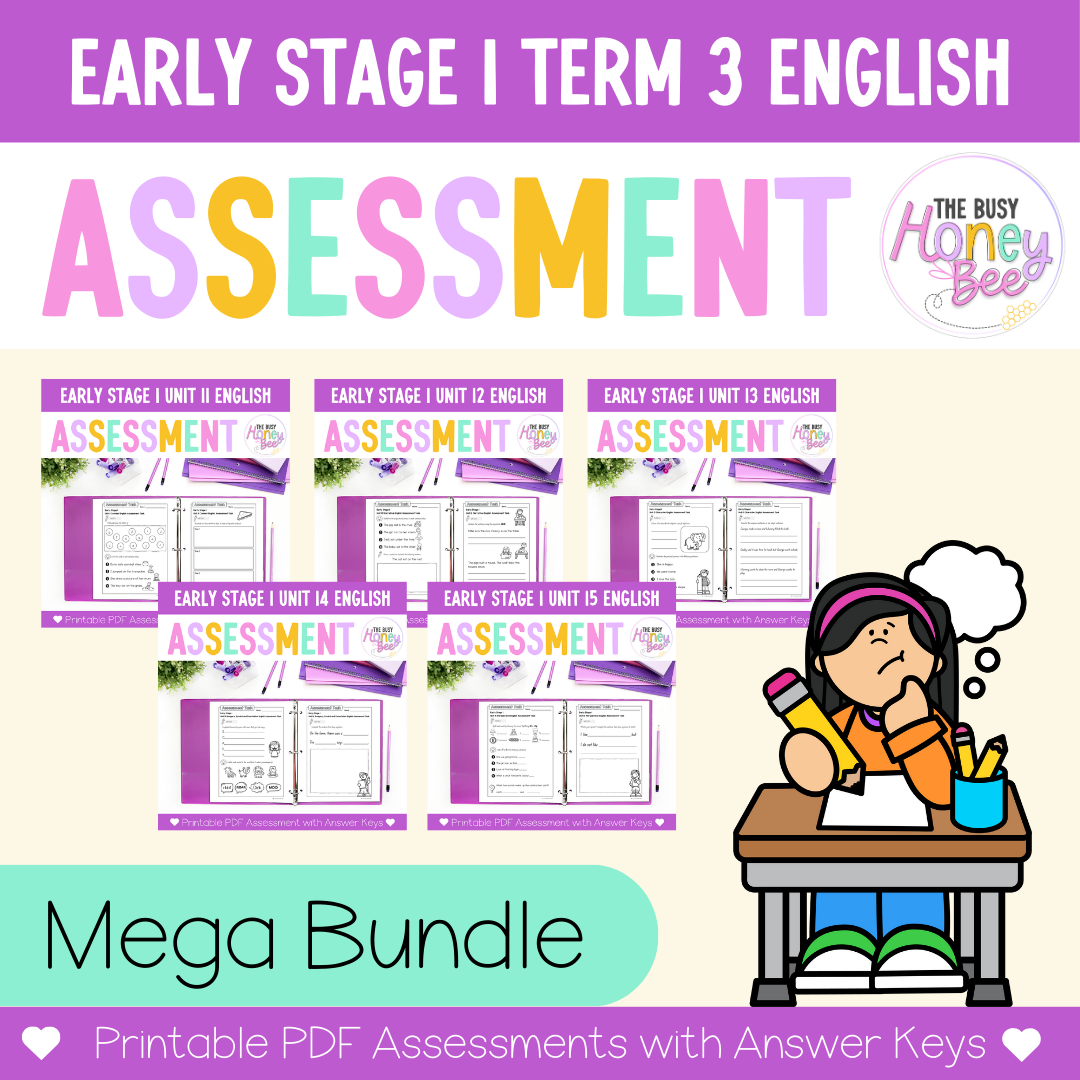 ULTIMATE Early Stage 1 English Assessment Bundle