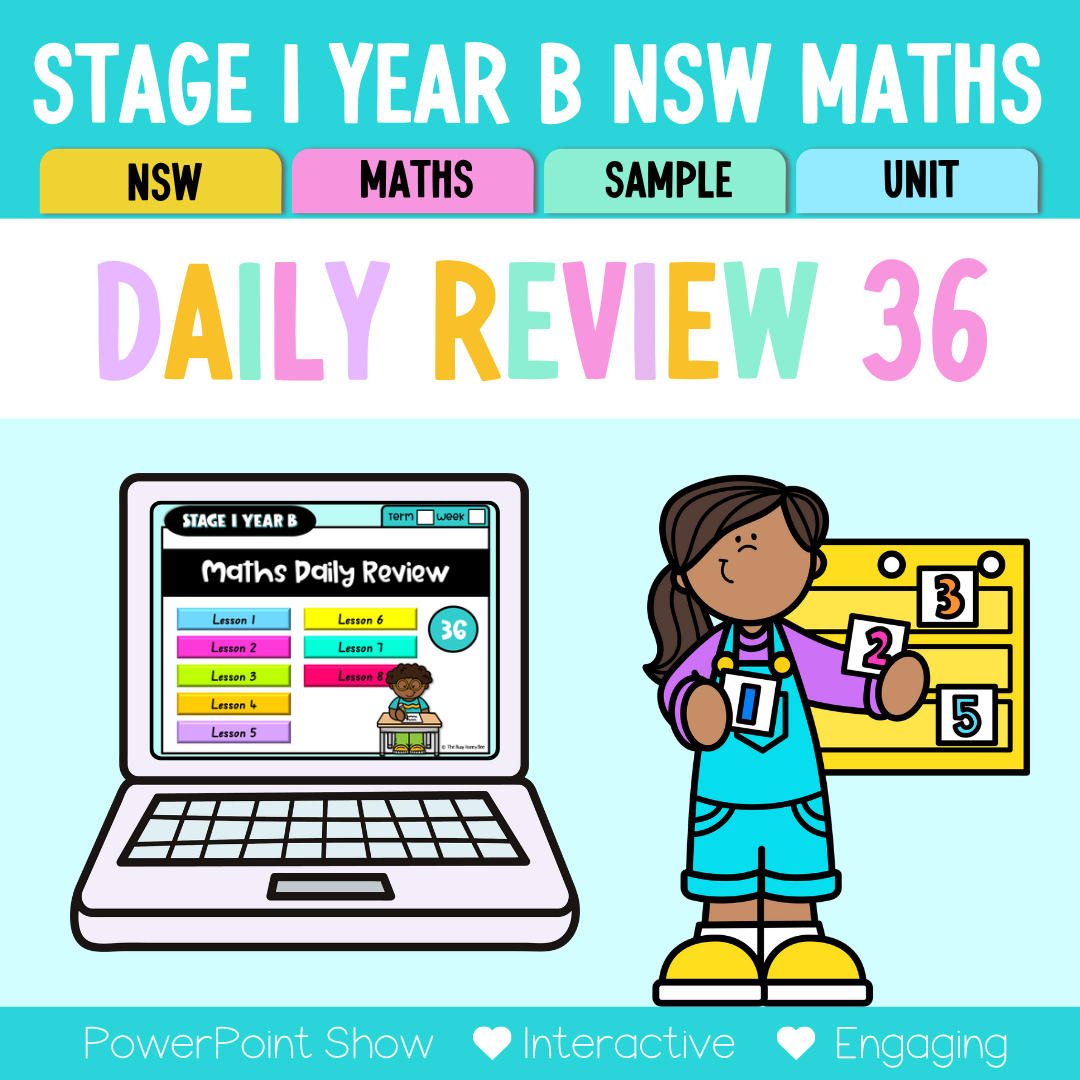 Stage 1 Year B Australian | NSW Math Daily Review | Warm-Up Unit 36