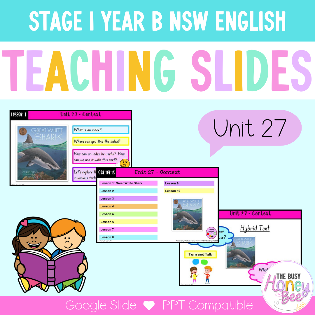 Stage 1 Year B Term 2 English Teaching Slides Mega Bundle