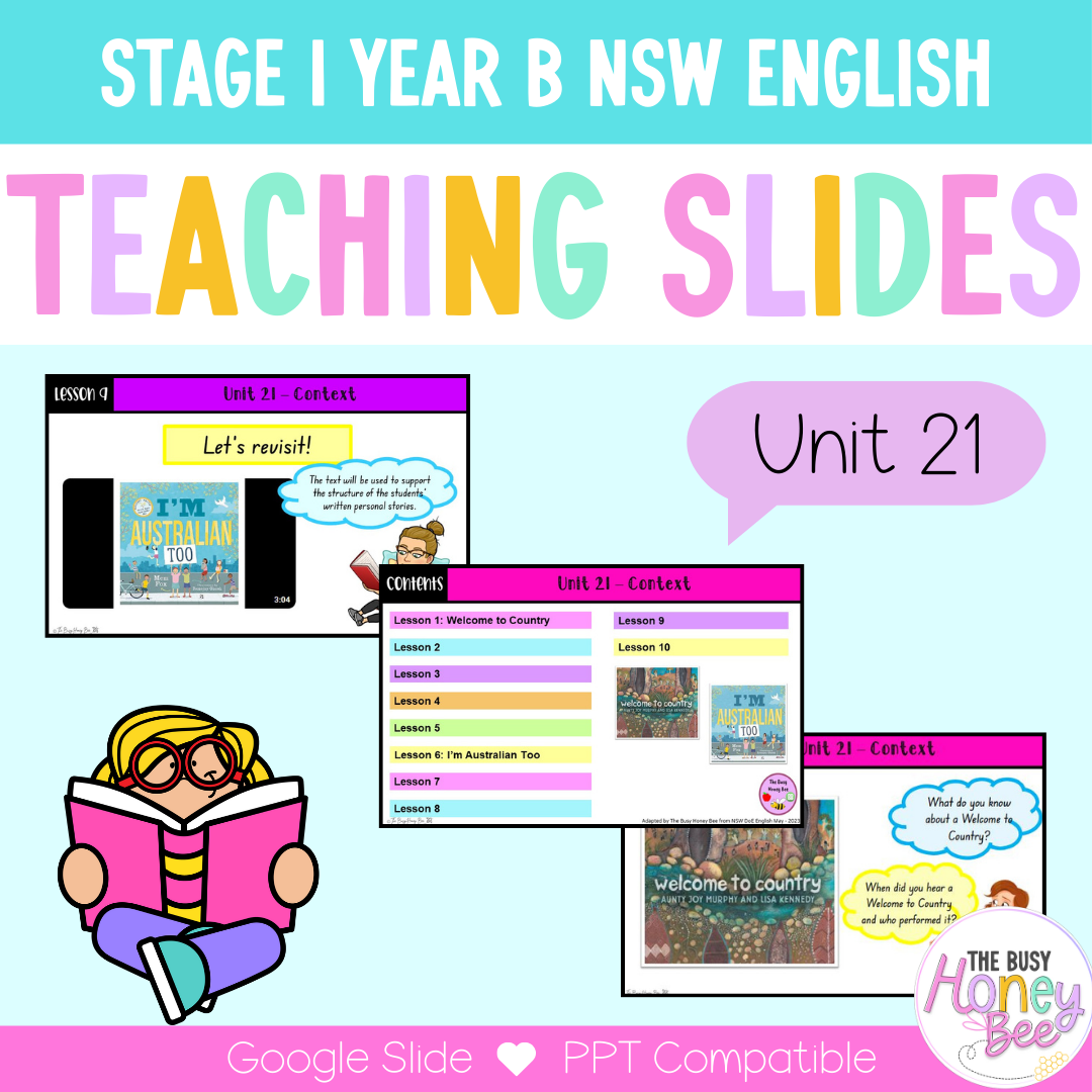 Stage 1 Year B Term 1 English Teaching Slides Mega Bundle
