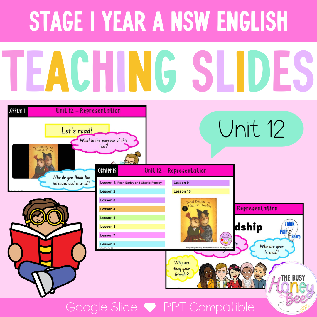 Stage 1 Year A Term 3 English Teaching Slides Mega Bundle