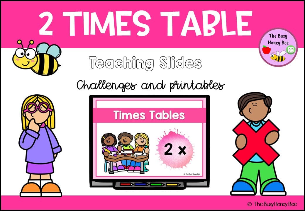 2 Times Table Teaching Slide and Printable Bundle - Teaching Bundle