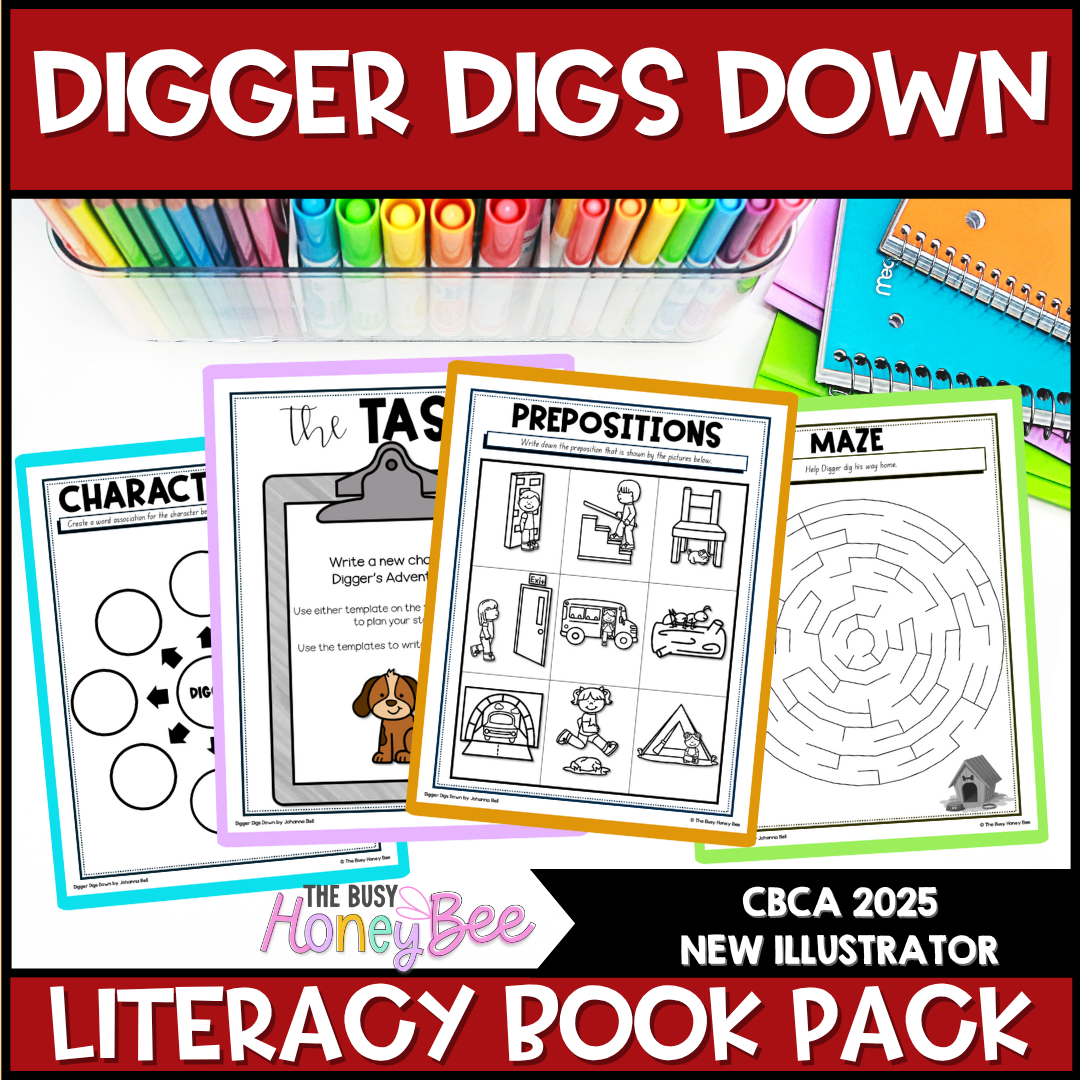 Digger Digs Down, Huni Melissa Bolliger - CBCA 2025 - Literacy Book Pack