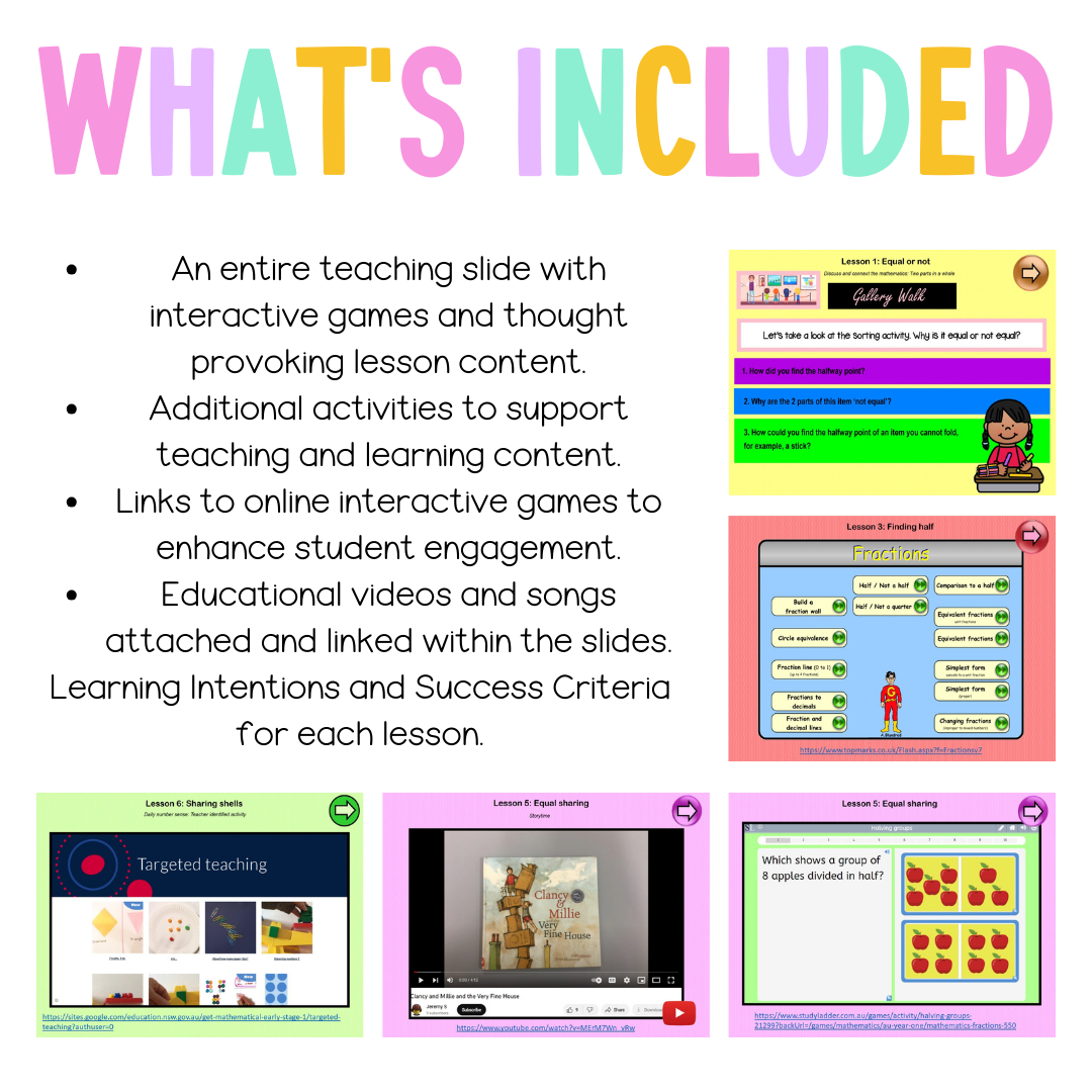 Early Stage 1 Unit 15 NSW Maths Teaching Slides