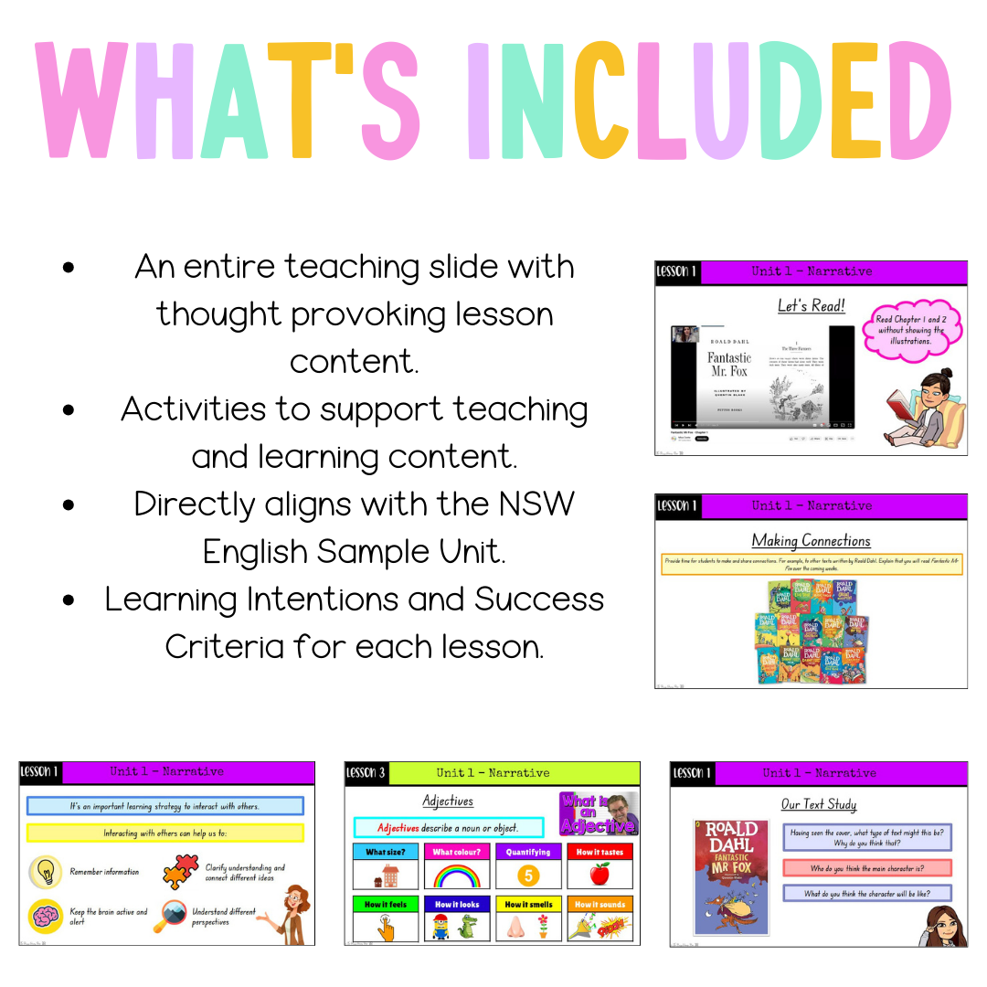 Stage 2 Year A Unit 1 NSW Narrative English Teaching Slides