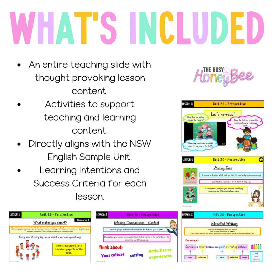 Early Stage 1 Unit 20 NSW Perspective English Teaching Slides