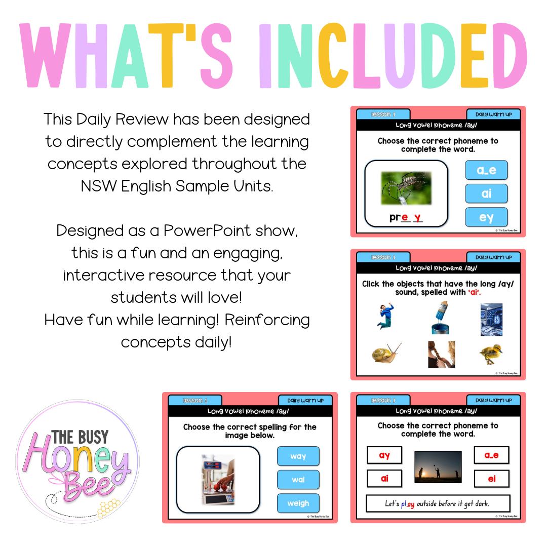 Stage 2 Year A Australian | NSW English Daily Review | Warm-Up Unit 1 Week 3