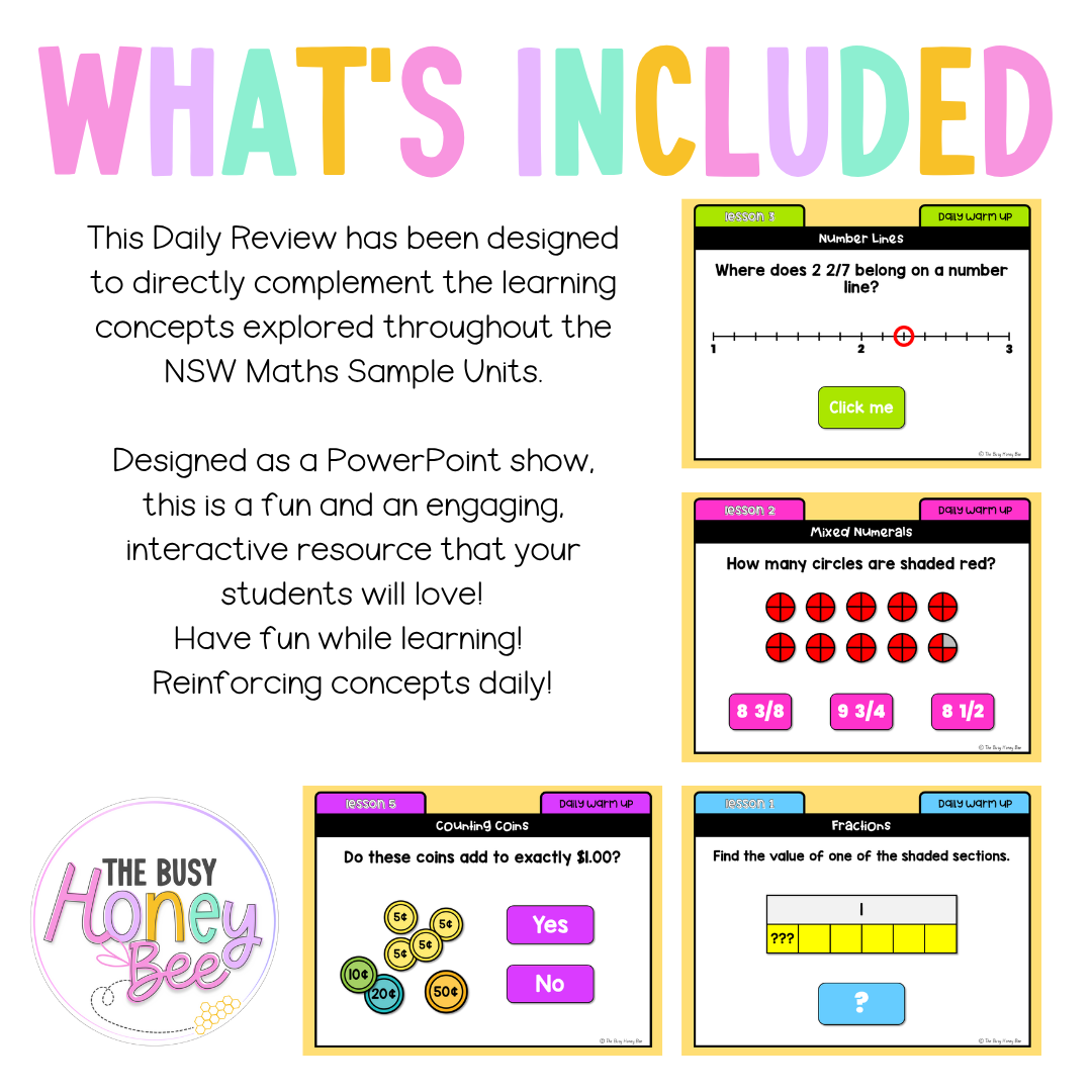 Stage 2 Year B Australian | NSW Math Daily Review | Warm-Up Unit 36