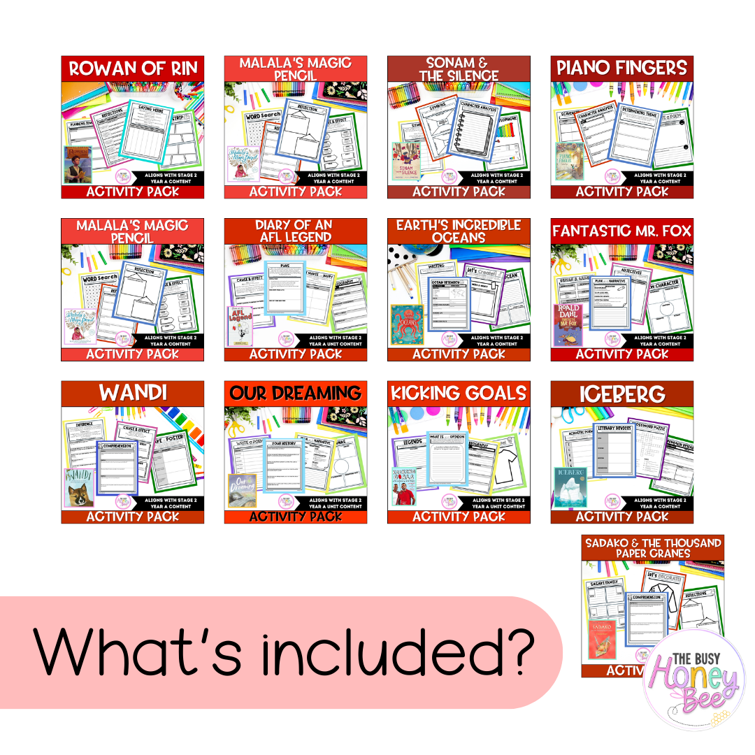 Stage 2 Year A English Activity Pack ULTIMATE Mega Bundle