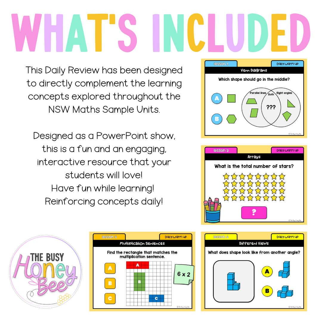 Stage 2 Year B Australian | NSW Math Daily Review | Warm-Up Unit 37