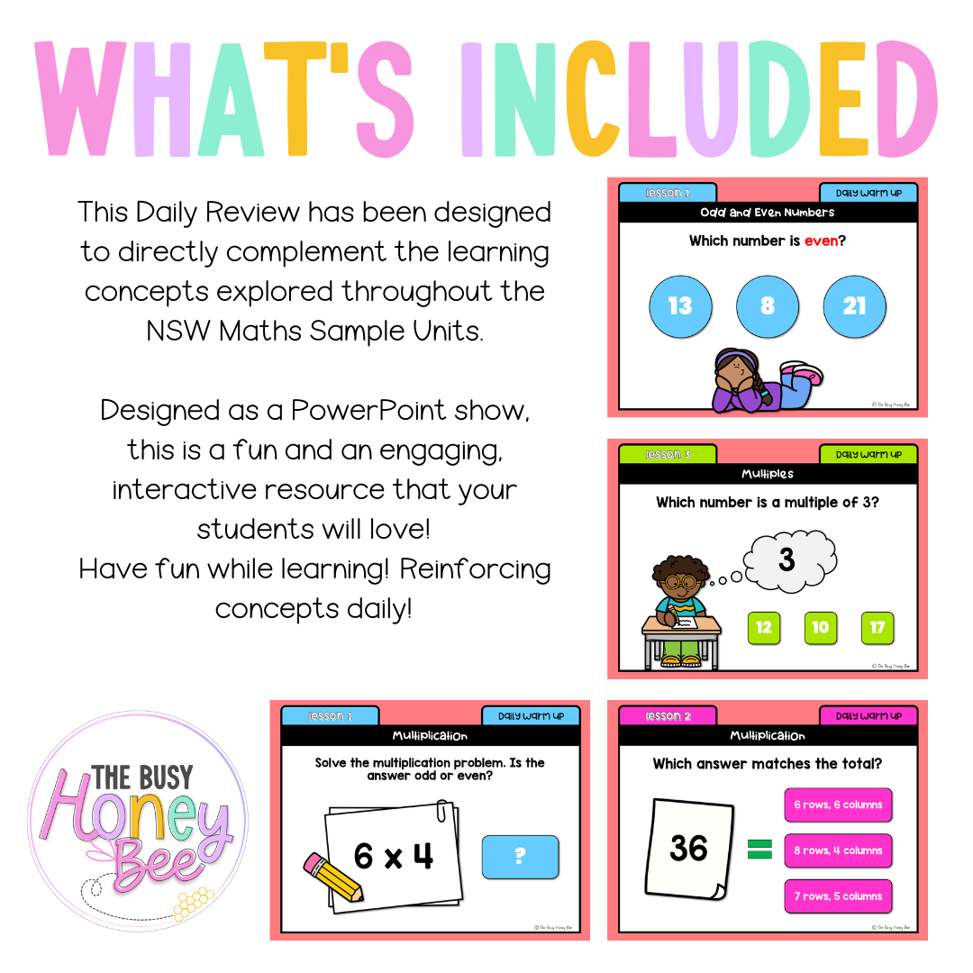 Stage 2 Year A Australian | NSW Math Daily Review | Warm-Up Unit 13