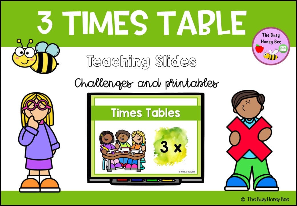 3 Times Table Teaching Slide and Printable Bundle - Teaching Bundle
