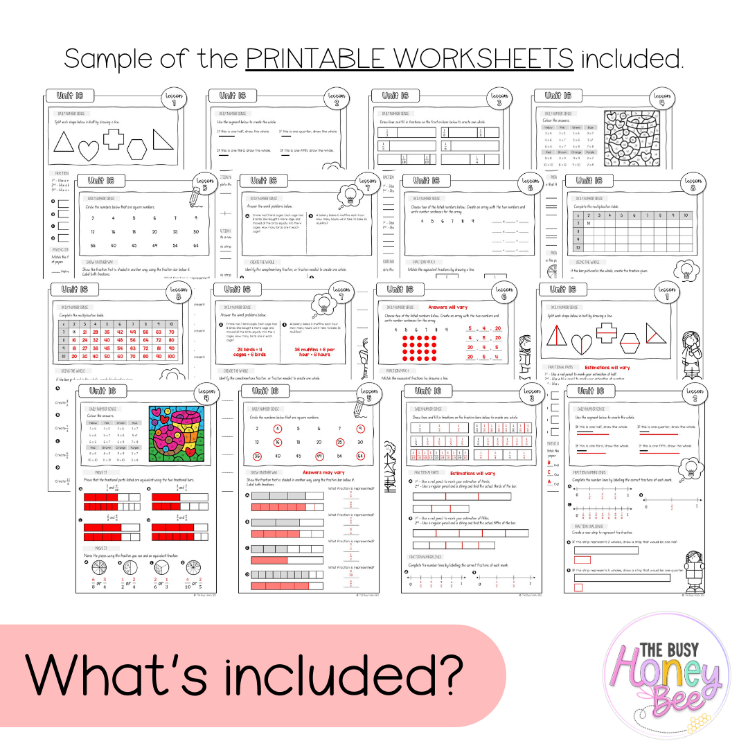 Stage 2 Year A NSW Maths Worksheets Unit 16