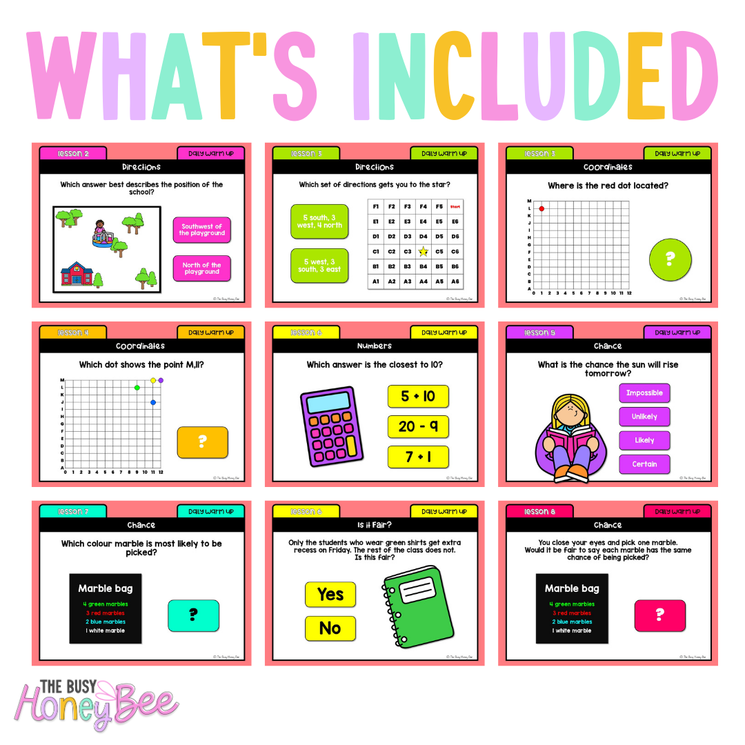 Stage 2 Year A Australian | NSW Math Daily Review | Warm-Up Unit 8