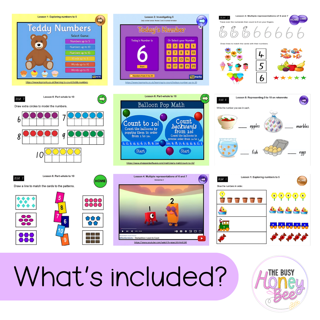 Early Stage 1 Term 1 Maths Mega Bundle