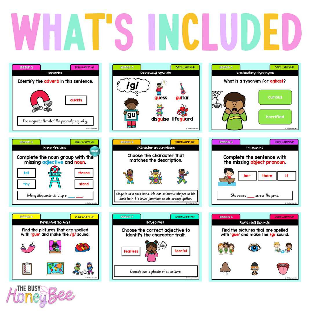 Stage 1 Year B Ultimate English Australian | NSW English Daily Review | Warm-Up Mega Bundle