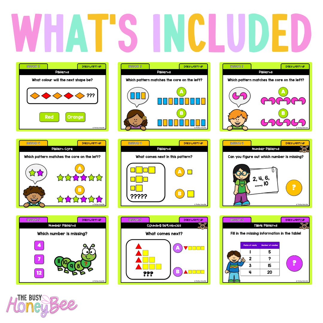 Multi Age K-2 Year B Ultimate Math Australian | NSW Math Daily Review | Warm-Up Mega Bundle