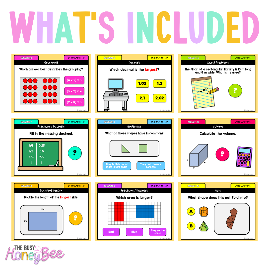 Stage 2 Year B Australian | NSW Math Daily Review | Warm-Up Unit 37
