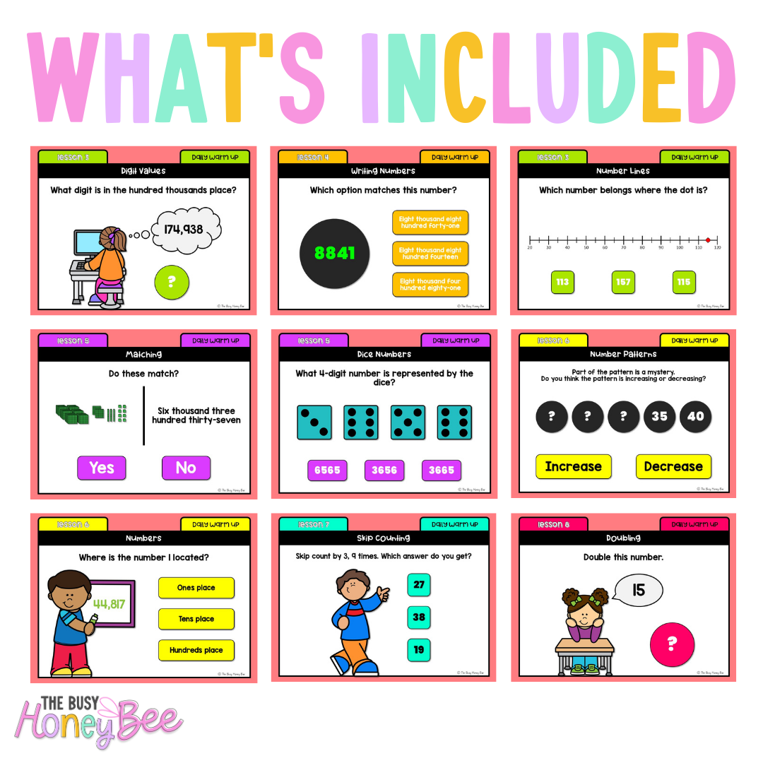 Stage 2 Year A Australian | NSW Math Daily Review | Warm-Up Term 1 Mega Bundle