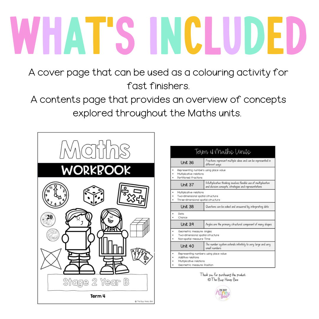 Stage 2 Year B NSW Maths Workbook Term 4