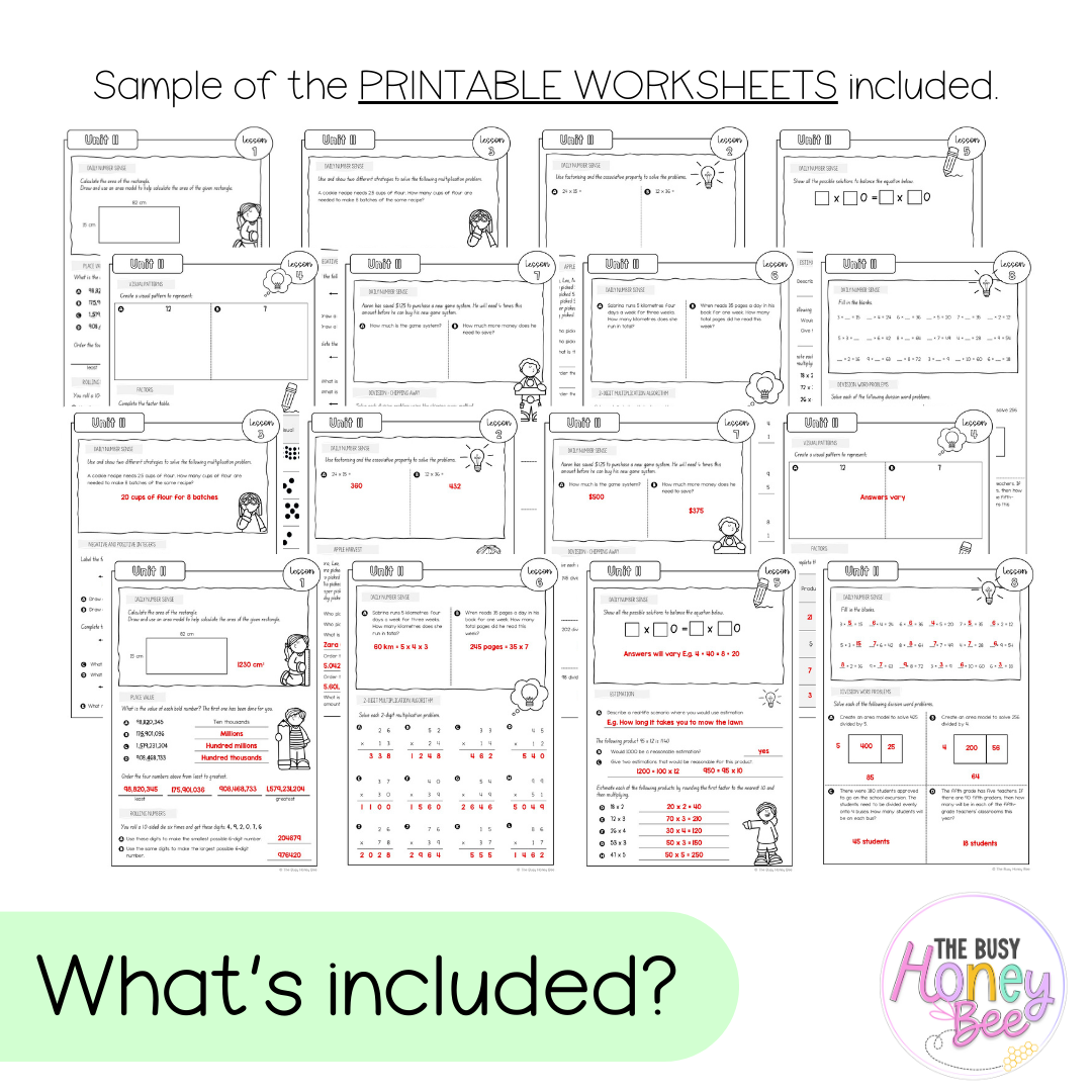 Stage 3 Year A NSW Maths Worksheets Unit 11