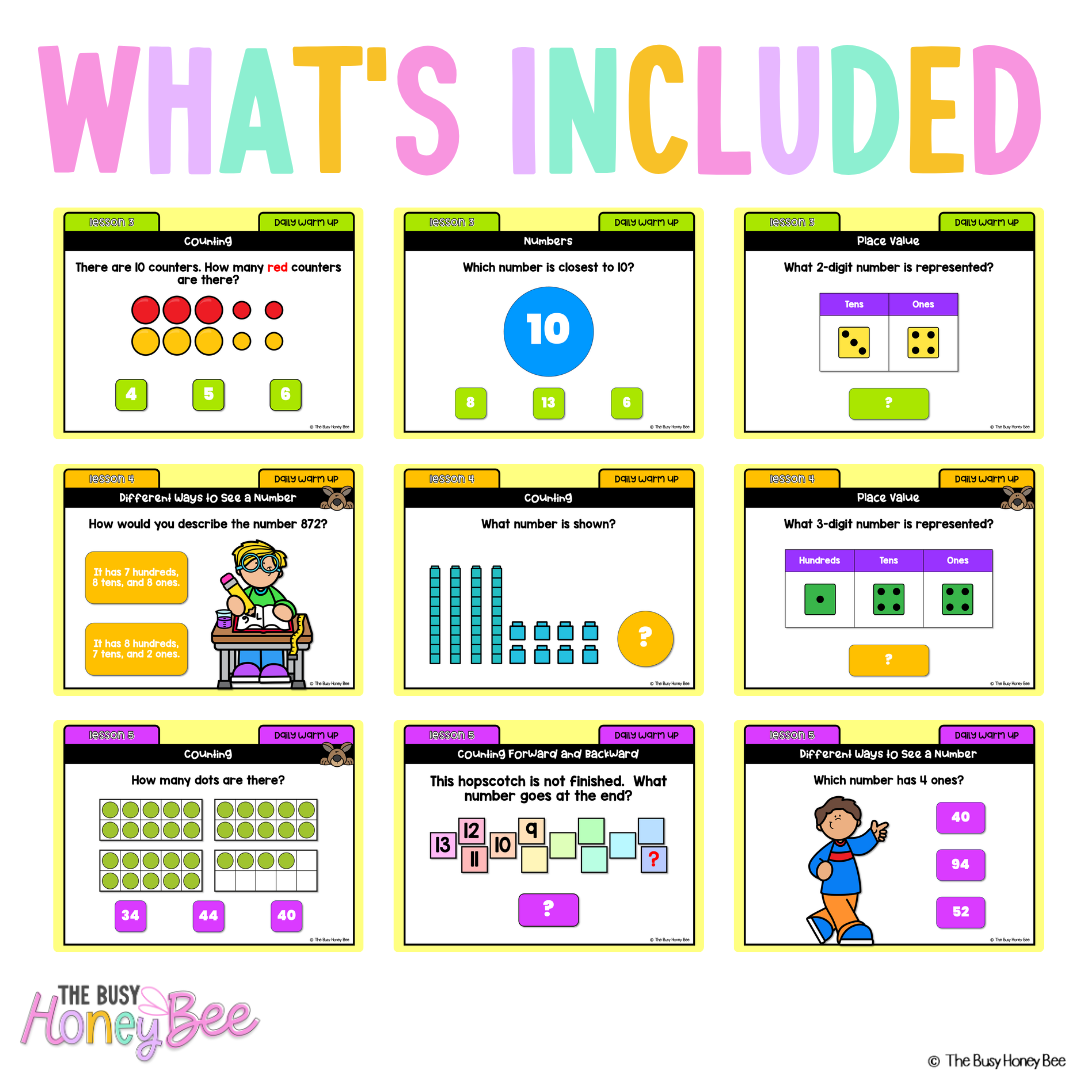 Multi Age K-2 Yr A Australian | NSW Math Daily Review Warm-Up Term 3 Mega Bundle