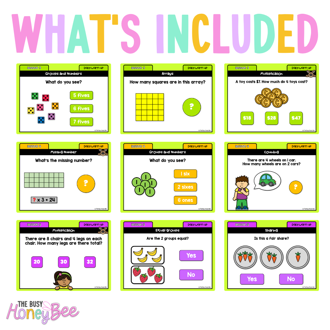 Multi Age K-2 Year B Australian | NSW Maths Daily Review | Warm-Up Unit 13