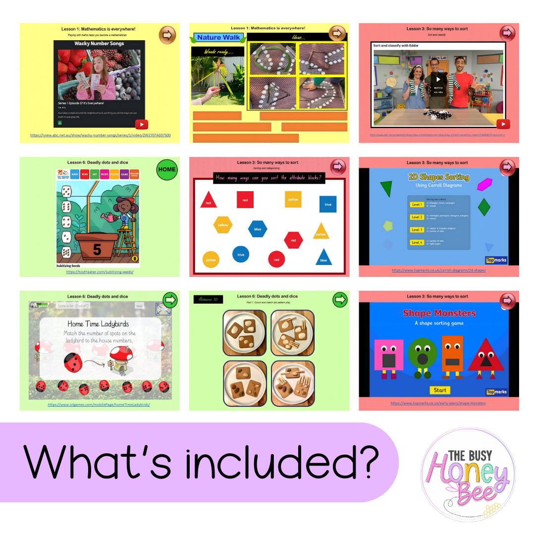 Early Stage 1 Term 1 Maths Mega Bundle