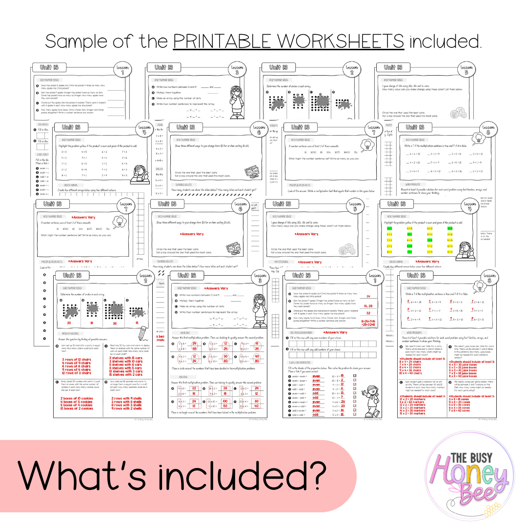 Stage 2 Year A NSW Maths Worksheets Unit 13