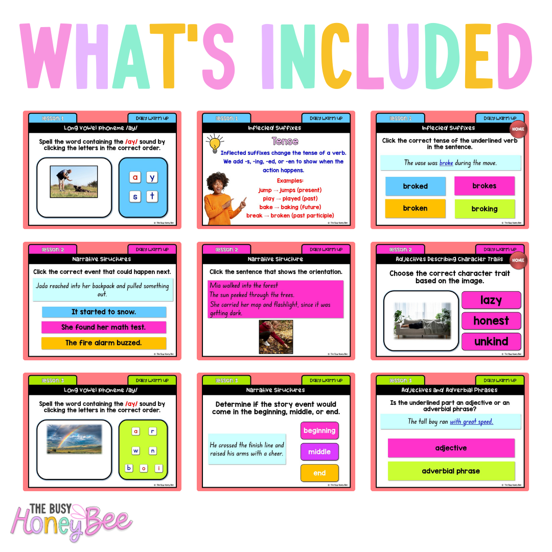 Stage 2 Year A Australian | NSW English Daily Review | Warm-Up Unit 1 Week 3