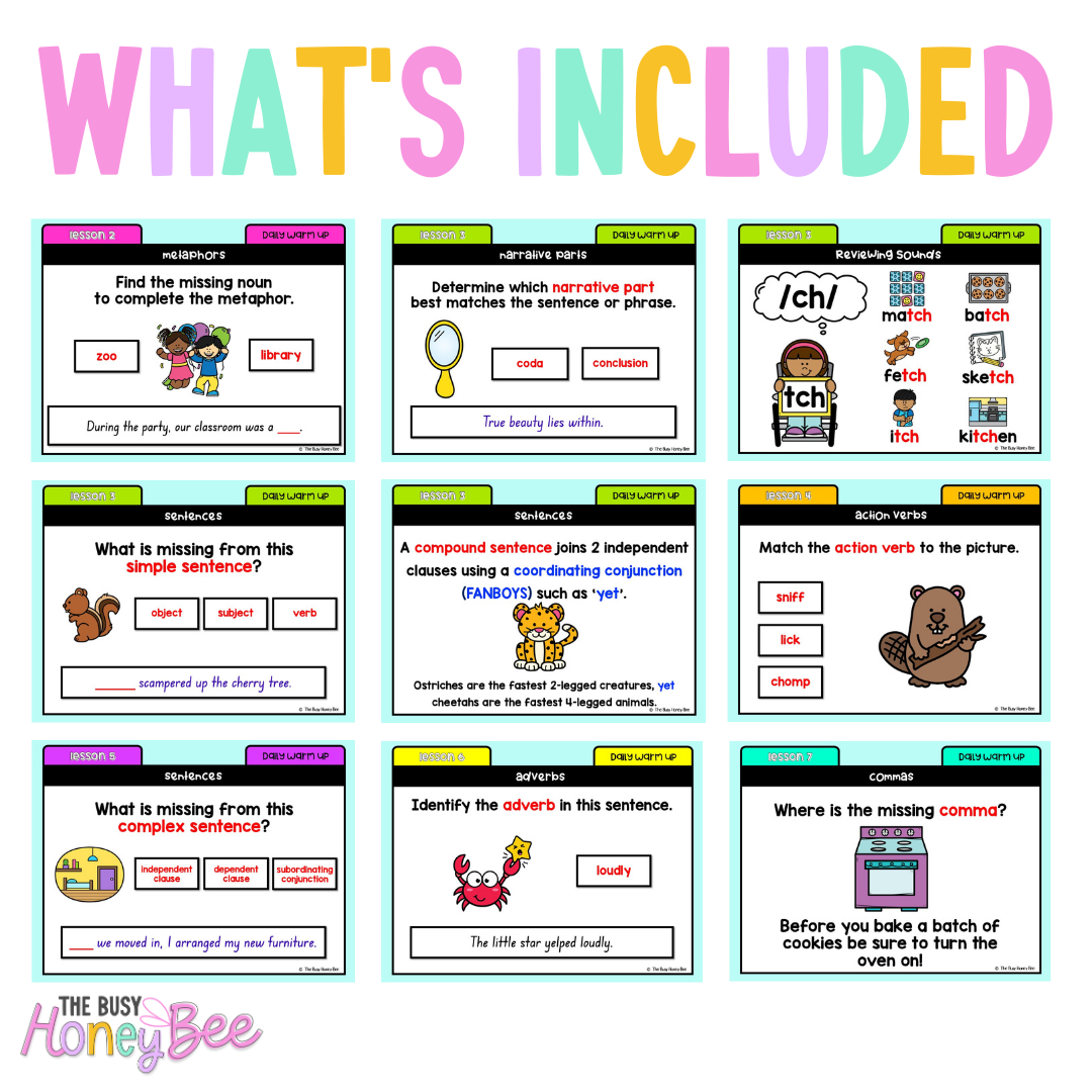 Stage 1 Year B Ultimate English Australian | NSW English Daily Review | Warm-Up Mega Bundle