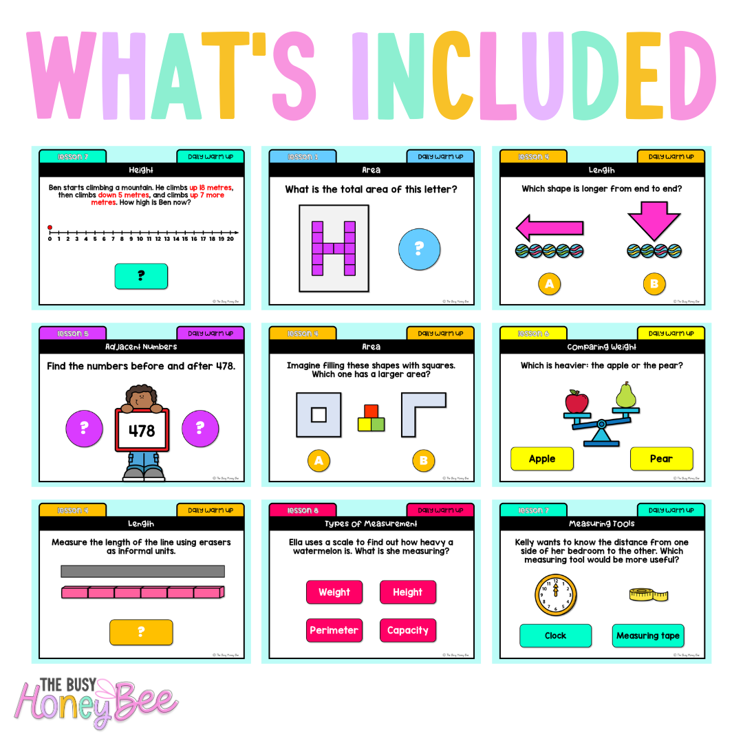 Stage 1 Year B Australian | NSW Math Daily Review | Warm-Up Term 3 Mega Bundle
