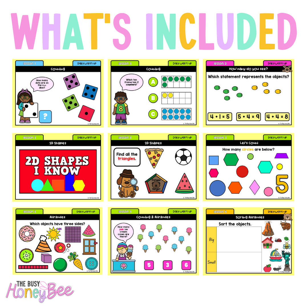 Multi Age K-2 Year A Ultimate Math Australian | NSW Math Daily Review | Warm-Up Mega Bundle