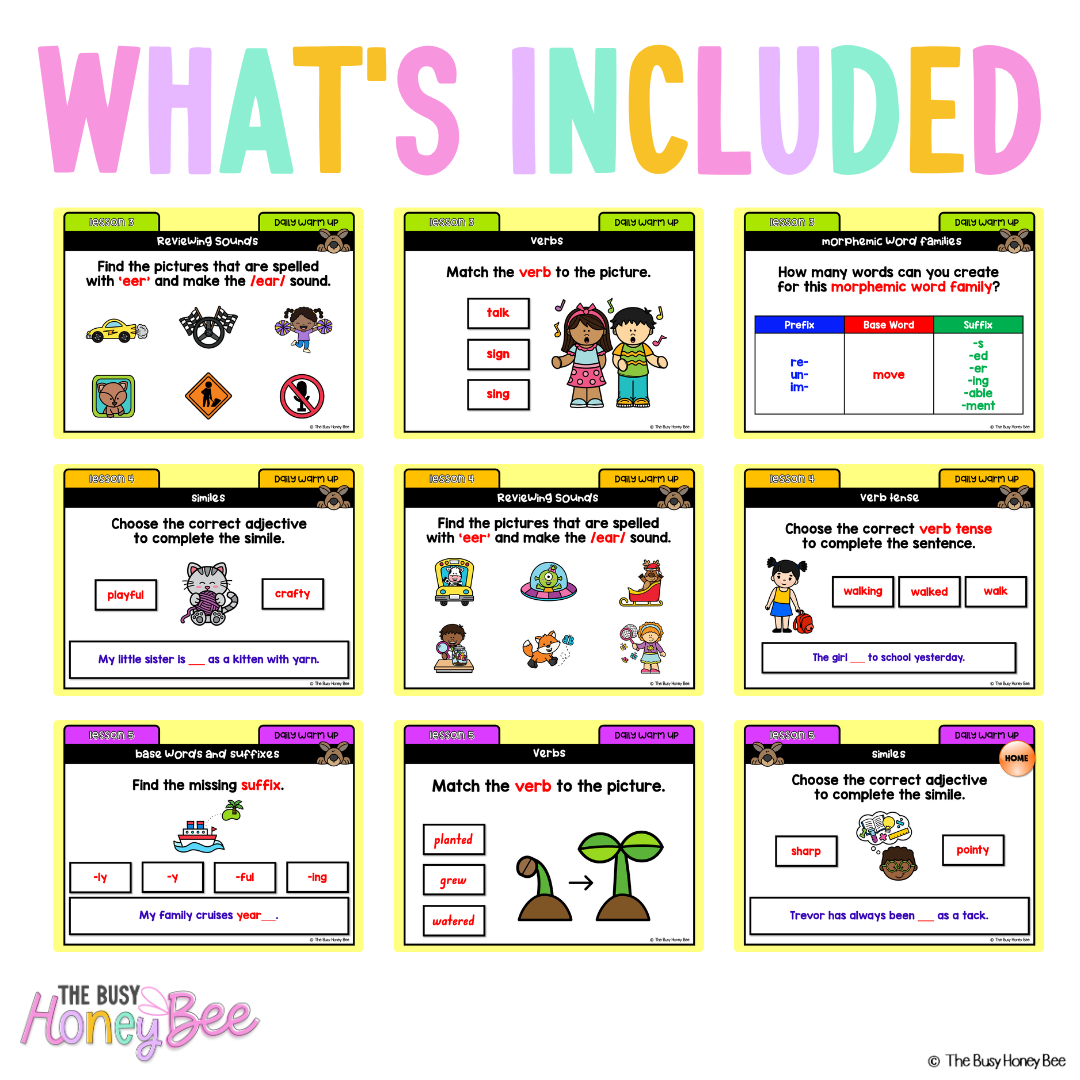 Multi Age K-2 Year A Ultimate English Australian | NSW English Daily Review | Warm-Up Mega Bundle