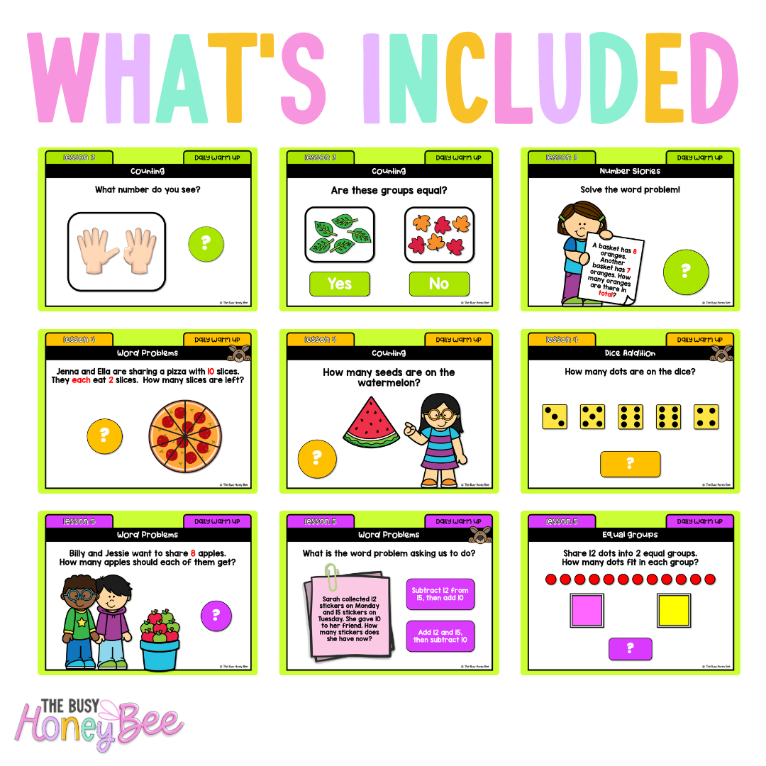 Multi Age K-2 Year B Ultimate Math Australian | NSW Math Daily Review | Warm-Up Mega Bundle