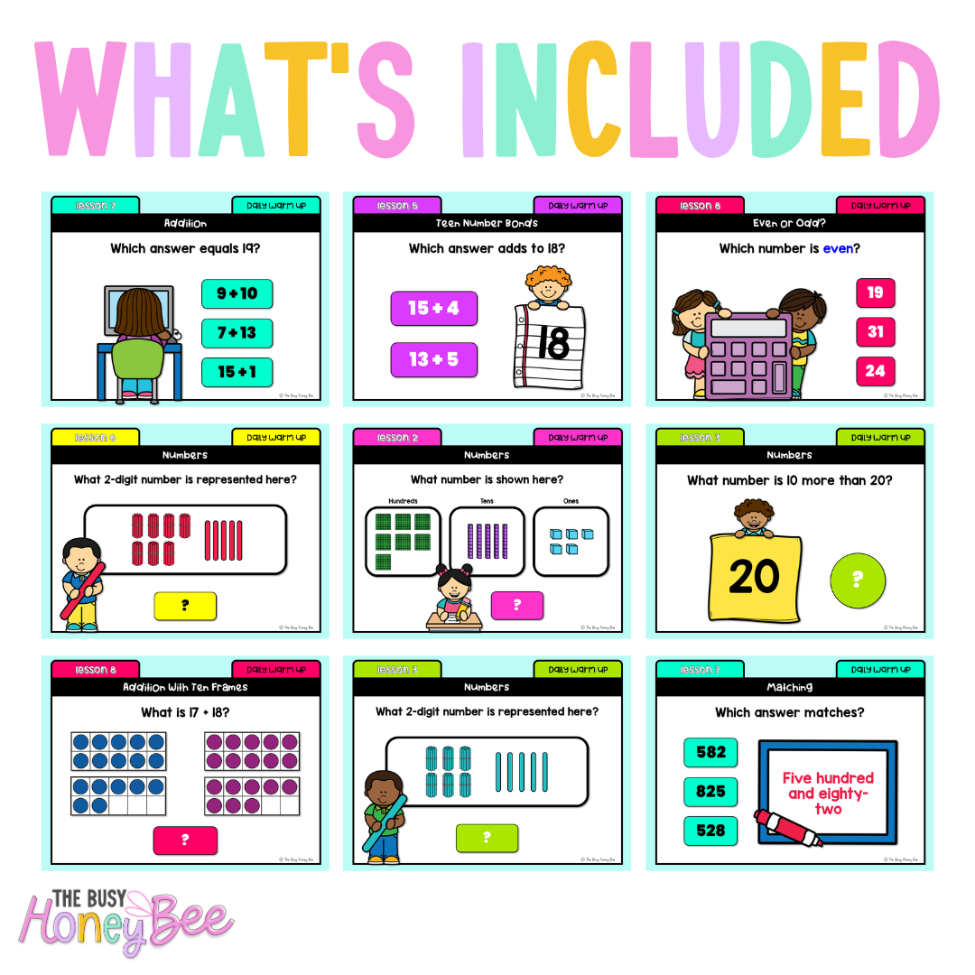 Stage 1 Year B Ultimate Australian | NSW Maths Daily Review | Warm-Up Mega Bundle