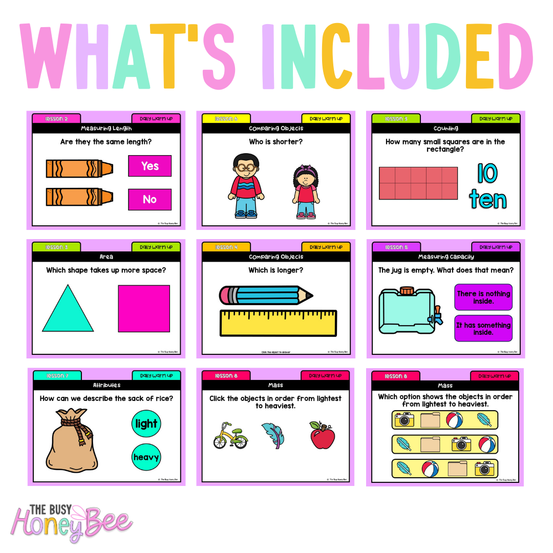 Early Stage 1 Math Daily Warm Up Term 1 Mega Bundle