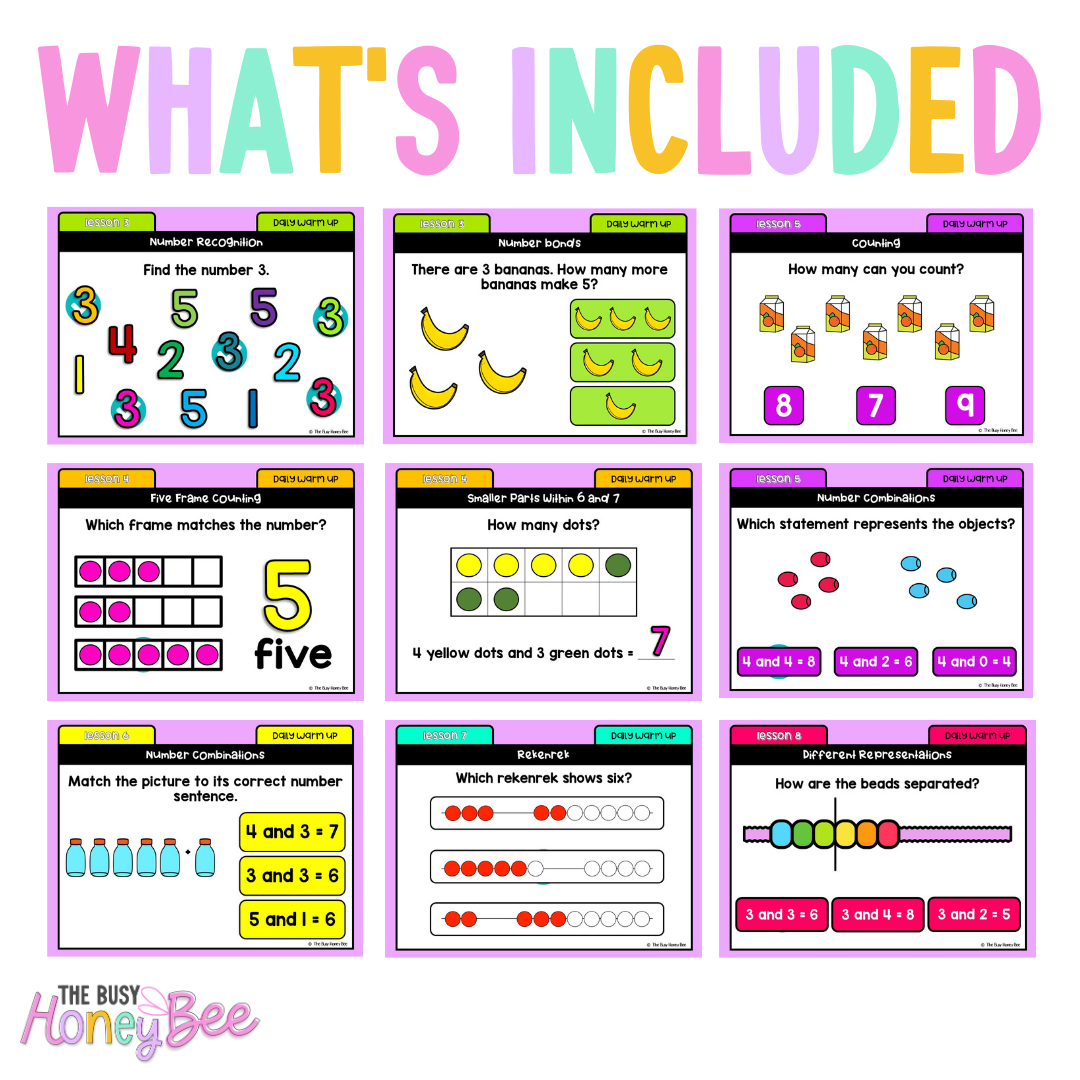 Early Stage 1 Australian | NSW Math Daily Review | Warm-Up Unit 4